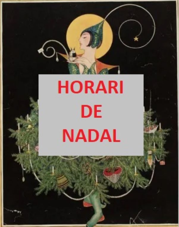Dona amb falda amb forma d'arbre de Nadal